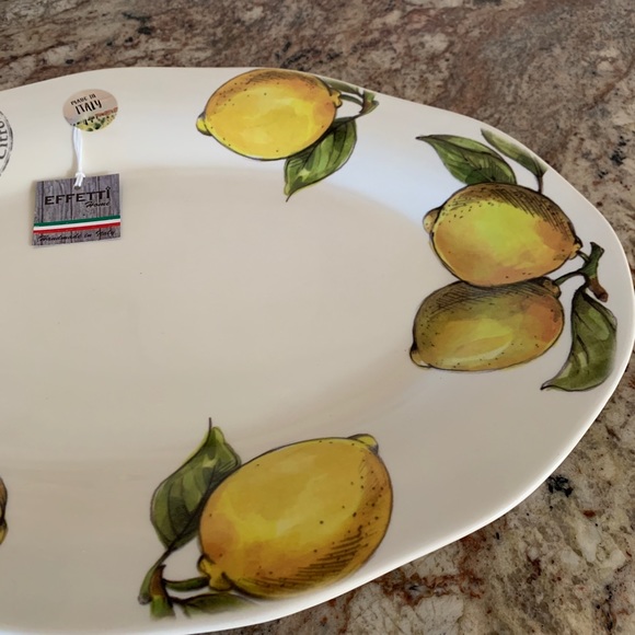 Effetti Home Lemons Cite des Citrons Oval Platter - Picture 3 of 6